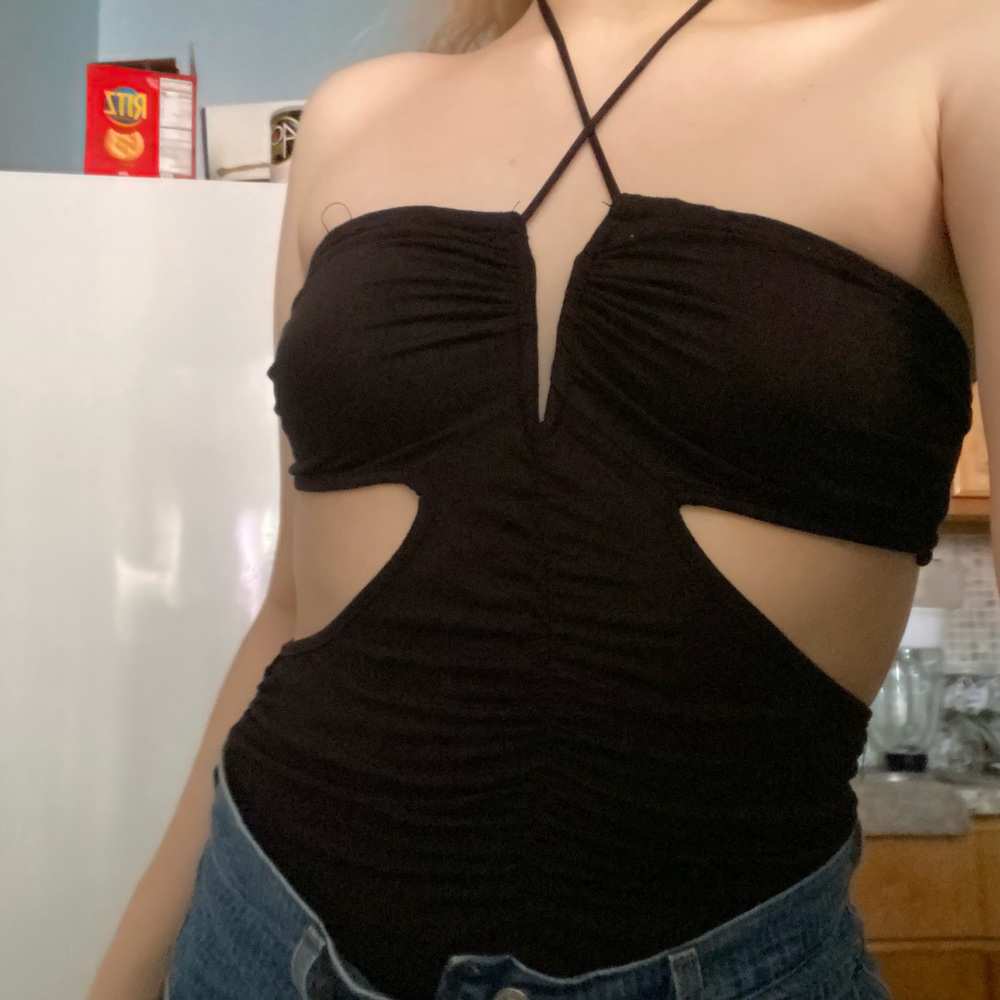 black bodysuit